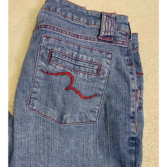 JW Div of Junction West Jeans Women Size 10 Bootcut Embroidery Red Trim Trousers - Picture 7 of 15